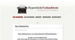 Desktop Screenshot of hypnotische-verkaufstexte.de